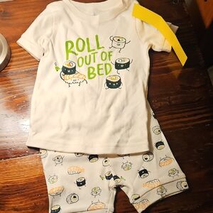 Roll Out of Bed Kids Pajama Set